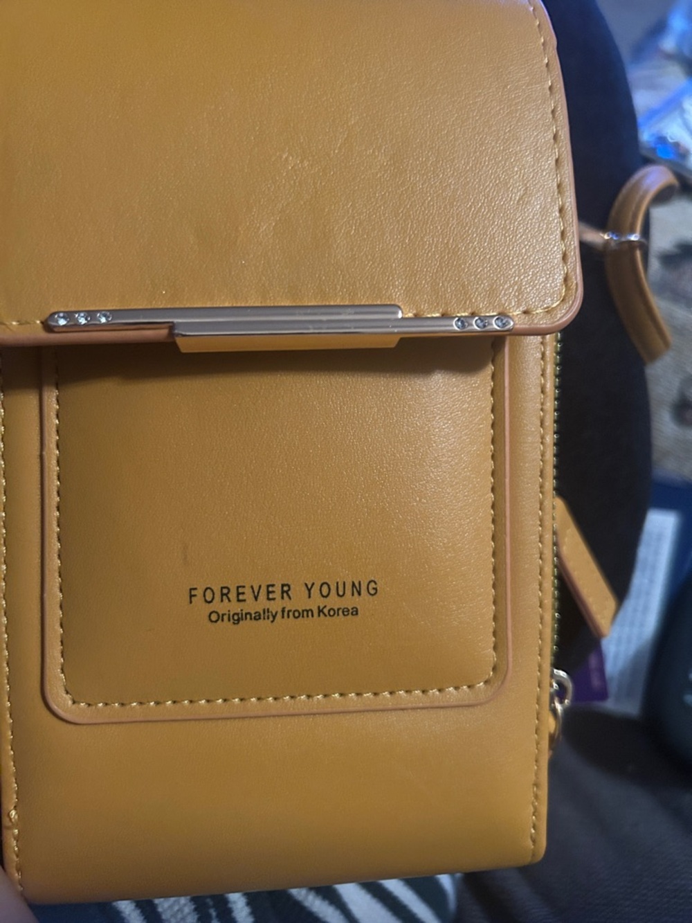 FOREVER YOUNG Mustard Yellow Mini Crossbody Bag